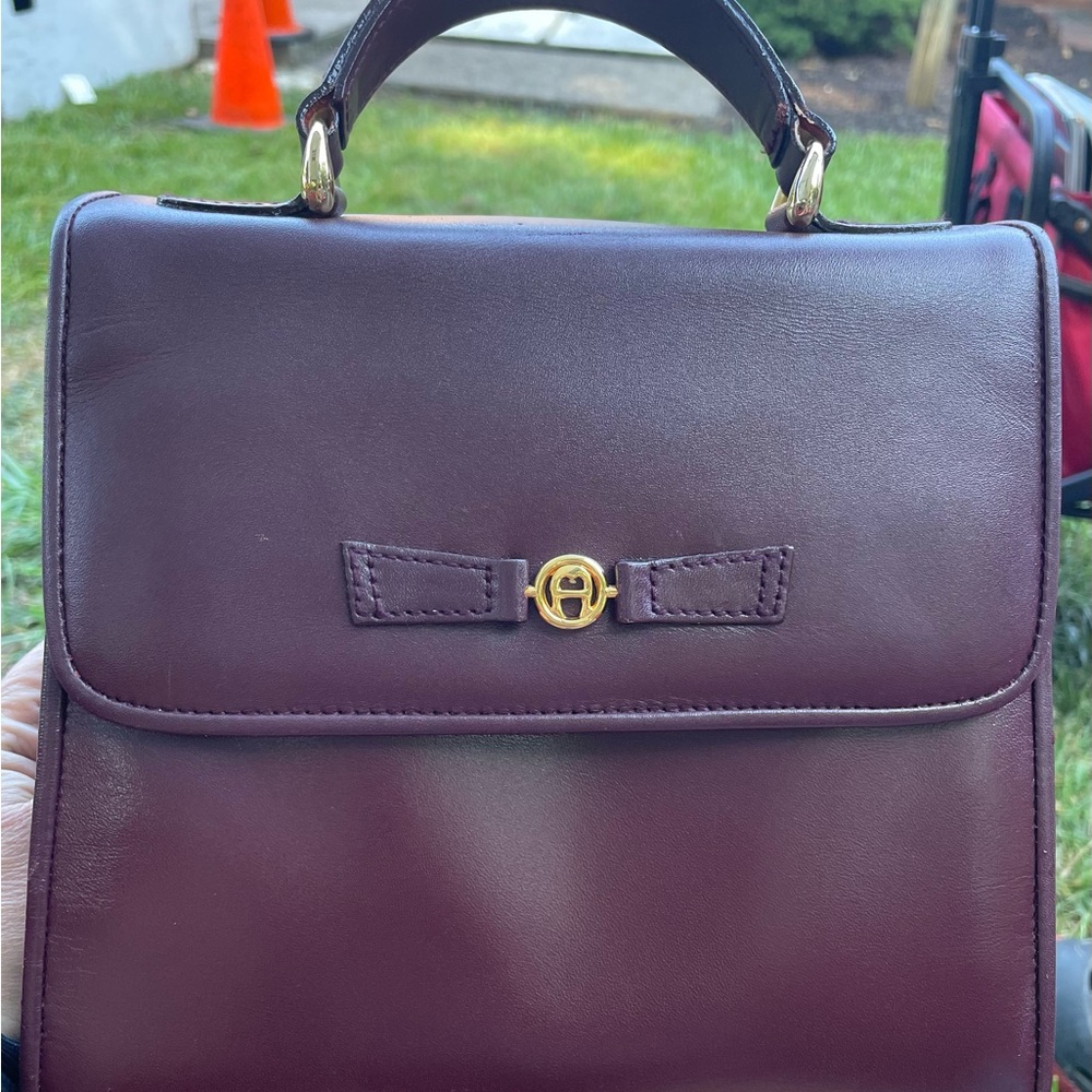 Etienne Aigner Deep Burgundy Satchel
